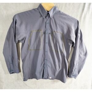 Simms Fly Fishing Button Up Shirt Mens Medium Lake Outdoor Gorpcore Boating